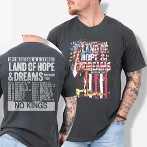 Bruce Springsteen & E Street Band World Tour 2026 T-Shirt, Vintage Rock Concert Tee, Boss Tour Shirt, Classic Rock Fan Gift 3TA