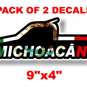 Michoacan Decal Trokita Decal Car Window Laptop Vinyl Sticker Mexico Truck pack