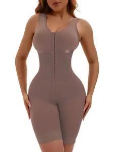 1 Count Women's Solid Color Lace Butt Lifting Tummy Control Shapewear, Fajas, Adjustable Hooks Full Body Shaper, Colombian Shapewear, Curves Romper Bodysuit, Suitable for Daily Wear, Training, Various Occasions, Underwear