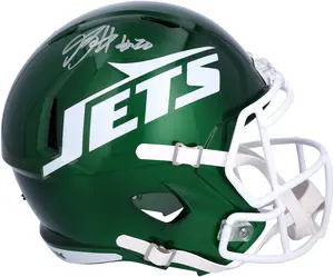 Breece Hall New York Jets Autographed 2024 Speed Replica Helmet - Fanatics Authentic Certified