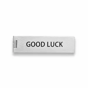Personalized "GOOD LUCK" Engraved Metal Money Clip - Stylish & Meaningful Accessory for Daily Use