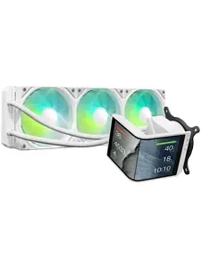 TRYX L-P360L-AM3M-G0W Panorama SE 360 ARGB Liquid Cooler Fan - White, Efficient Thermal Control for Gamers, PC Enthusiasts, Powerful Cooling Performance PC Component