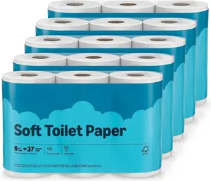 2-Ply Soft Toilet Paper, Septic Safe Bathroom Tissue (6, 18, 30 Rolls Pack), 350 Sheets per Roll