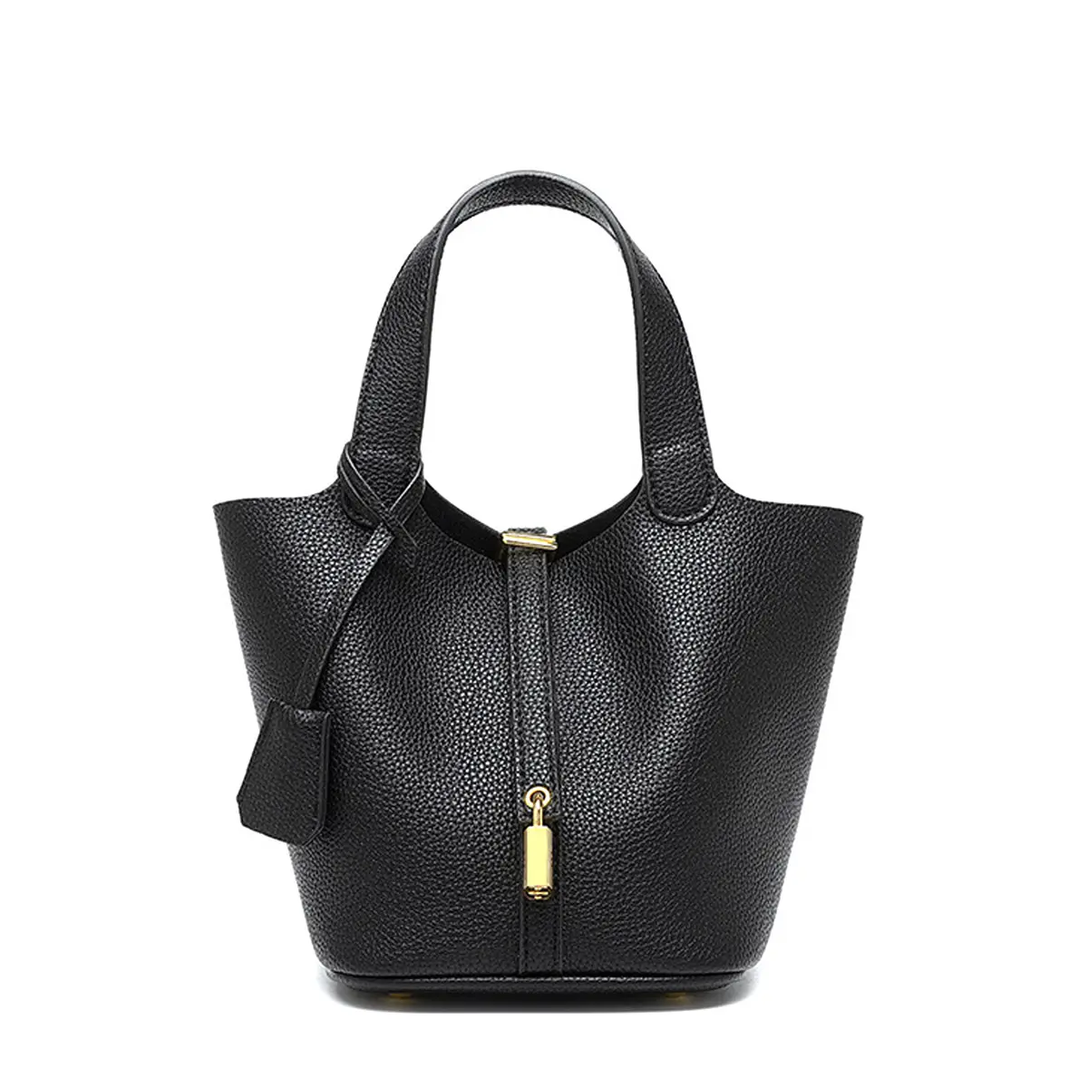 Retro Bucket Shoulder Bag for Women, Textured PU Leather Mini Purse, Casual Commuter Handbag for Work & Travel, Casual Commuter Bag, Aesthetic Handbag