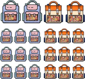 Cute Goodie Gift Bags - 40PCS Small Plastic Reusable Prefilled Goodie Bulk Party Favors Bags with Handles for Return Gift Birthday, Snack, Candy, Party Classroom Favorand Bags