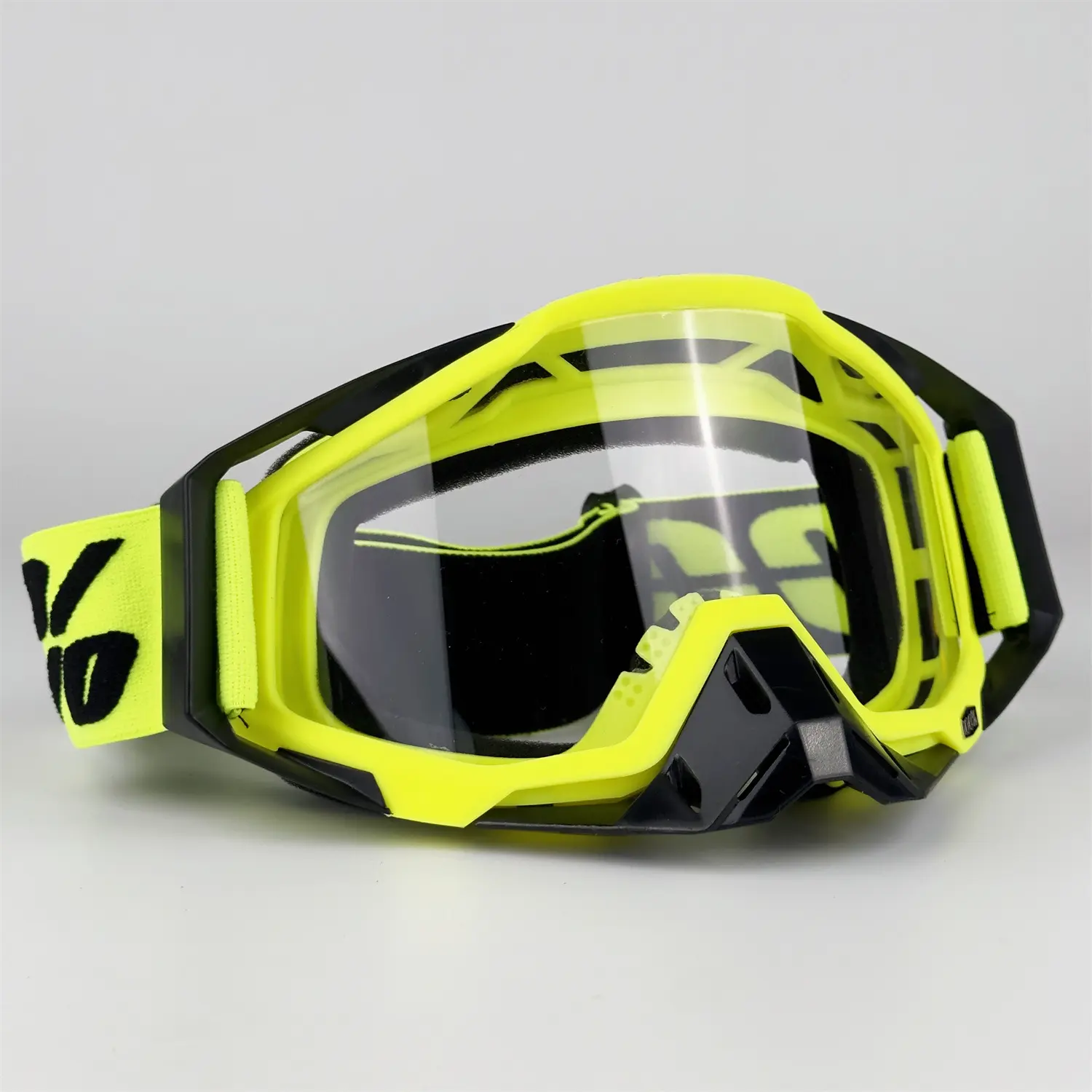 Fade-zone Off-Road Motorcycle Goggles with Nose Protection,Dirt-bike Goggles,ATV Goggles,Cycling glasses,Dustproof Windproof Sandproof & UV Protection Riding Glasses, Interchangeable Lens, Anti-Sand Outdoor Sports Eyewear