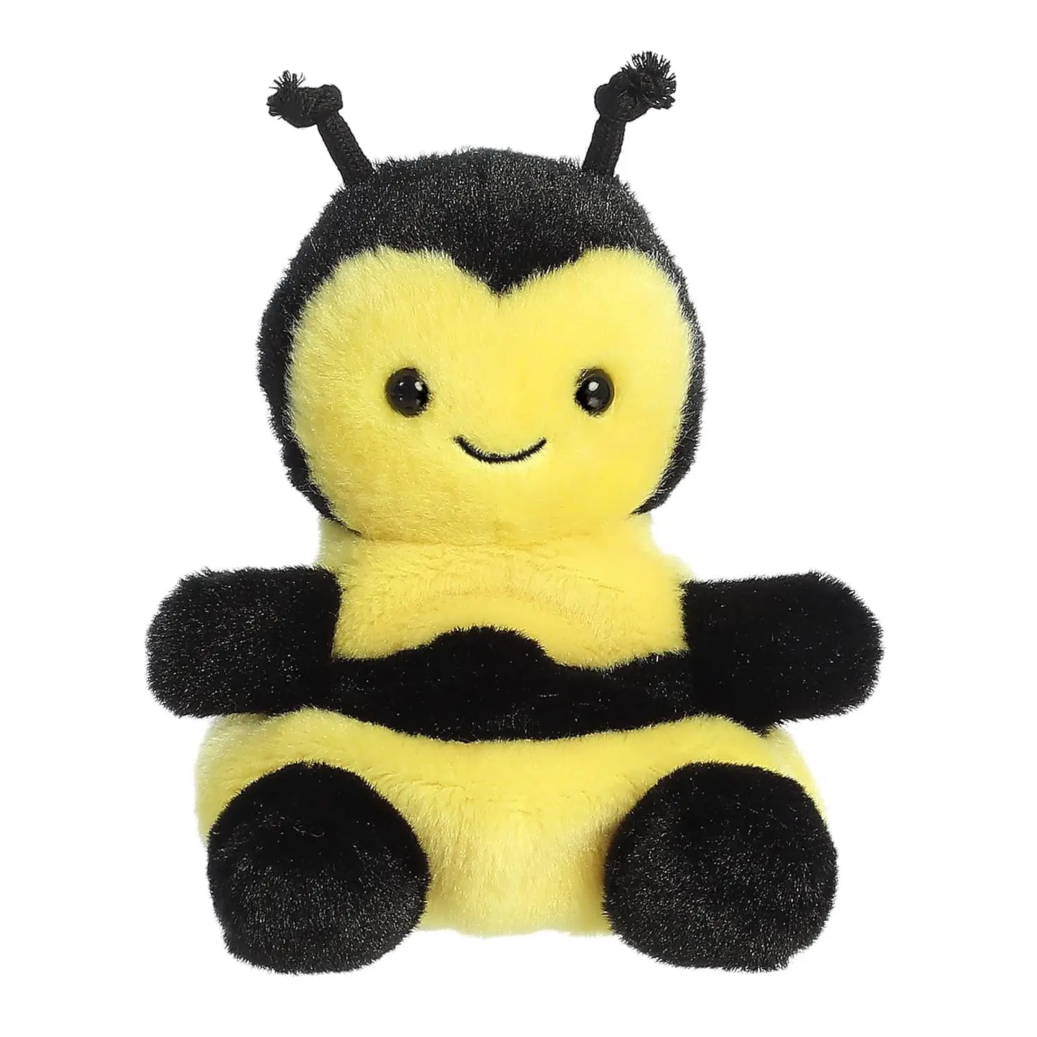 Aurora Palm Pals Queeny Bee Stuffed Animal - Collectible Bean-Filled Plush Toy for Kids and Adult Collectors - Yellow and Black Bee - 5 Inches