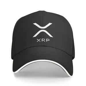 Ripple XRP logo men's casual baseball cap-lightweight, polyester, non-stretch fabric with letter design