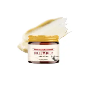 Grass Fed Beef Tallow for Skin Care - Face + Body - Whipped Moisturizer for Sensitive Skin - Natural Lotion
