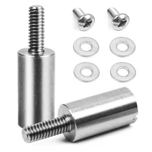 2 Pack Stainless Steel Timer Cover Stand-Off Studs, .700" Length Fits Harley Big Twin 1980–1999 Shovelhead & Evolution and Sportster 1971–2003 Ironhead & Evolution, Replaces 32606-82