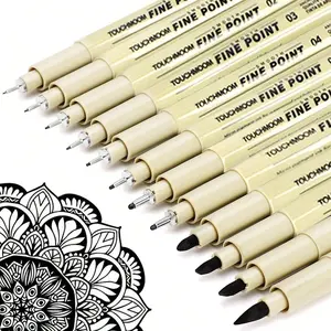 Fine Line Pen Set, Art Marker Pen, Black Ink Marker Pen, Drawing Pen for Drawing Sketch Cartoon Painting, Doodle Drawing Pen