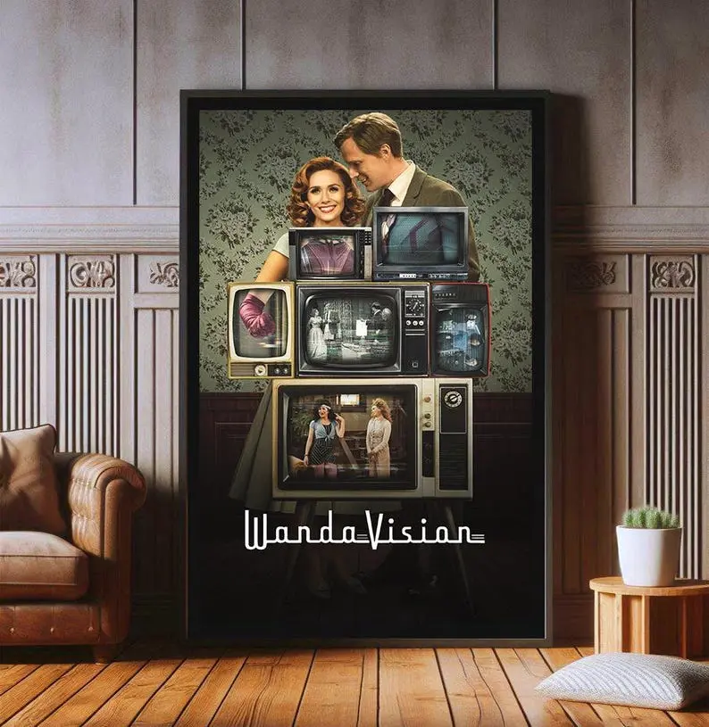 WandaVision Movie Poster, High Quality Print, Popular Poster Prints for Wall Aesthetic Decor