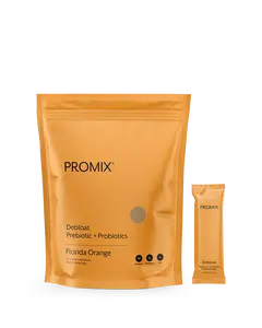 Promix Nutrition Debloat: Prebiotic + Probiotic Florida Orange All Natural Supplement Gut Cleanse Capsules