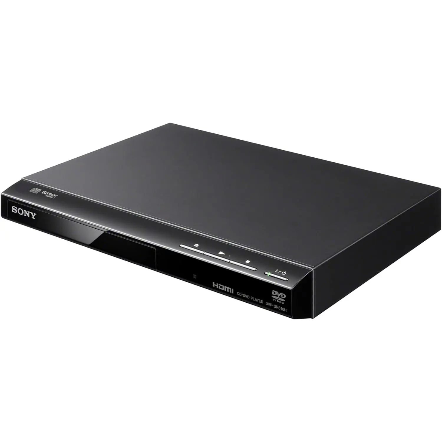 Sony DVPSR510H Tabletop Compact DVD Player - with HDMI Port, Upscaling Function, Audio & Digital Audio Support