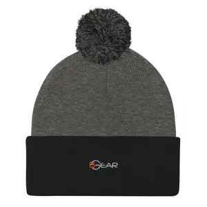 BGear Embroidered Pom-Pom Beanie