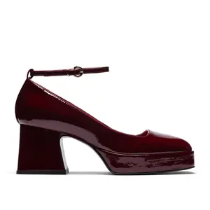 The Rossana Mary Jane in Burgundy