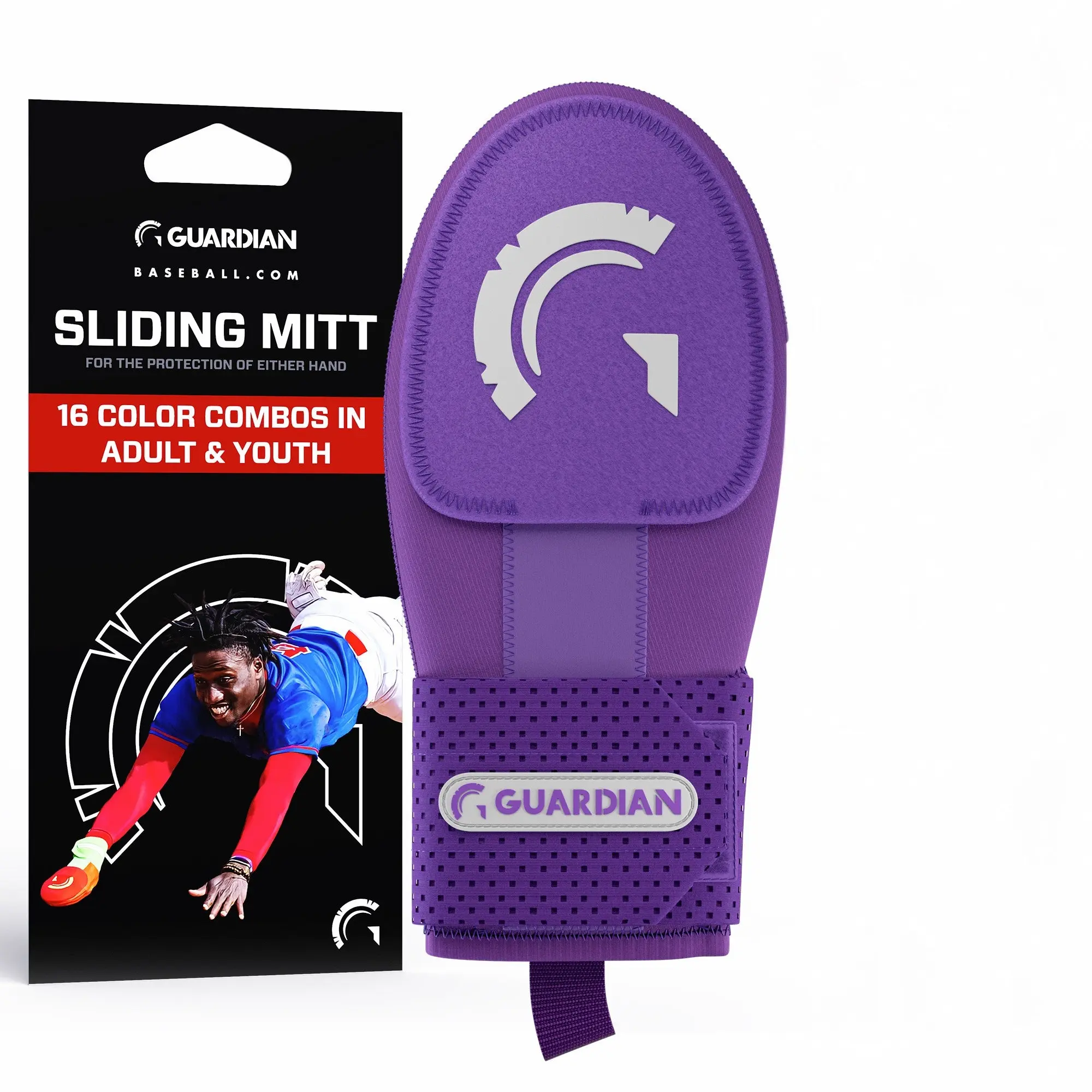 Guardian Baseball Sliding Mitt (Purple)