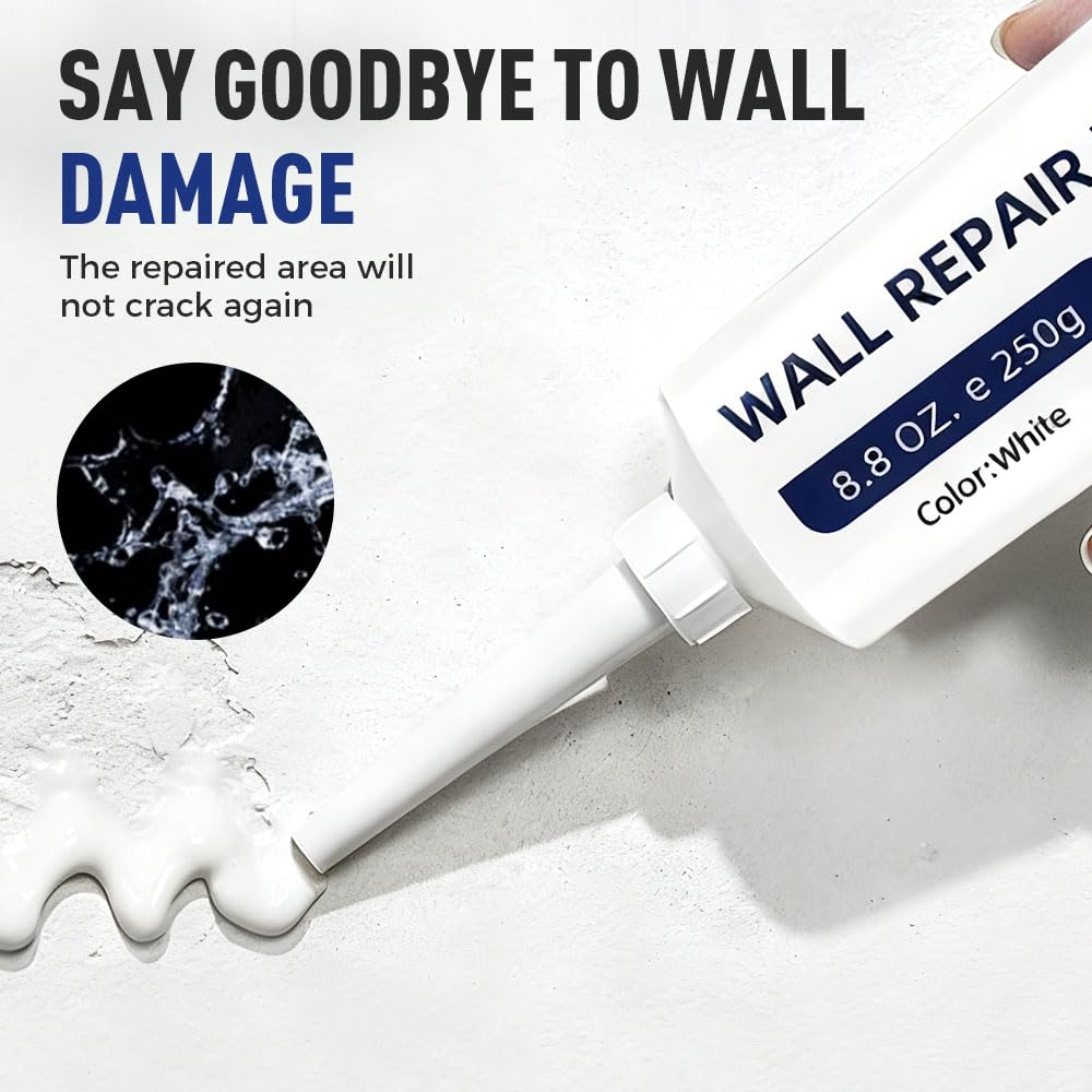 Wall Mending Agent 250g Drywall Patch Repair Kit | Quick-Drying Multi-Functional Paste Adhesive | Heavy Duty Waterproof Concrete Sealant Self-Adhesive