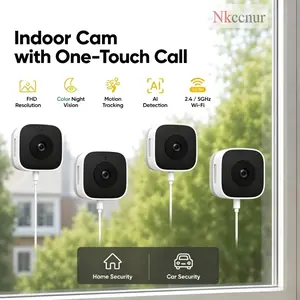 4pcs Window‑Mounted Indoor Security Cameras, 1080P HD, Full‑Color Night Vision, Human/Pet/Vehicle Detection.【Nkccnur】