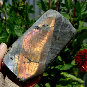 SALE was 216 | HUGE 5.25in 2.4lb Sunset Labradorite Crystal Freeform Tower