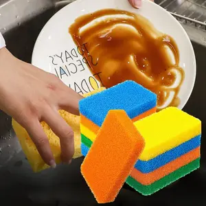 10Pack Sponges Kitchen 4.5 x 2.8inch Heavy Duty Dish Sponge, Cleaning Dish Scrubber Sponge for Home and Kitchen, Stink-Free Cleaning Supplies for Pots, Pans - Home Improvement.