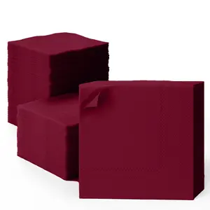 Burgundy Dinner Napkins - 50 Ct.