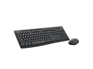 Logitech MK295 Wireless Mouse & Keyboard Combo with SilentTouch Technology, Full Numpad, Advanced Optical Tracking, Lag-Free Wireless, 90% Less Noise - Graphite