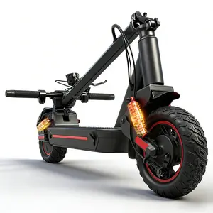 OBX OBX Off Road Electric Scooter for Adults,1200w Peak Motor,30MPH & 28-33 Miles Long Range,10'' Pneumatic Tire Folding Commuting E-Scooter with Turn Signal