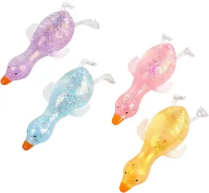 KIDGENIUS Cute Duck Sugar Squish Stress Ball - Slow Rising Moldable Squeeze Fidget Toy, Sensory Toy for Anxiety & Stress Relief, Ideal for Kids, Teens, Adults