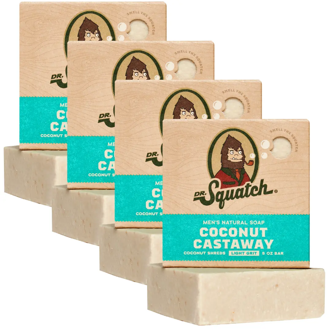 4-Pack Single Scent Natural Bar Soap - Dr. Squatch 4-Pack Single Scent Natural Bar Soap - Dr. Squatch
