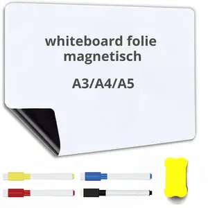 Convenient Magnetic Dry Erase Fridge Calendar, Includes 4 Free Markers and 1 Magnetic Whiteboard Eraser, Perfect Kitchen Organization & Office Choice