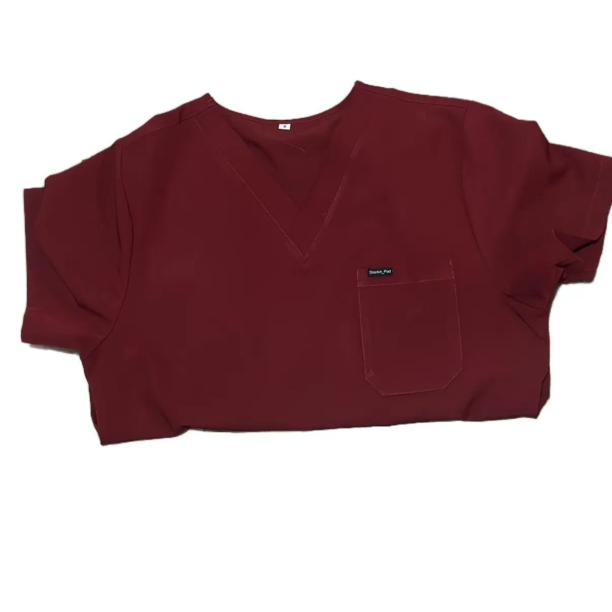Burgundy Top Beta Scrubs Fashion Menswear