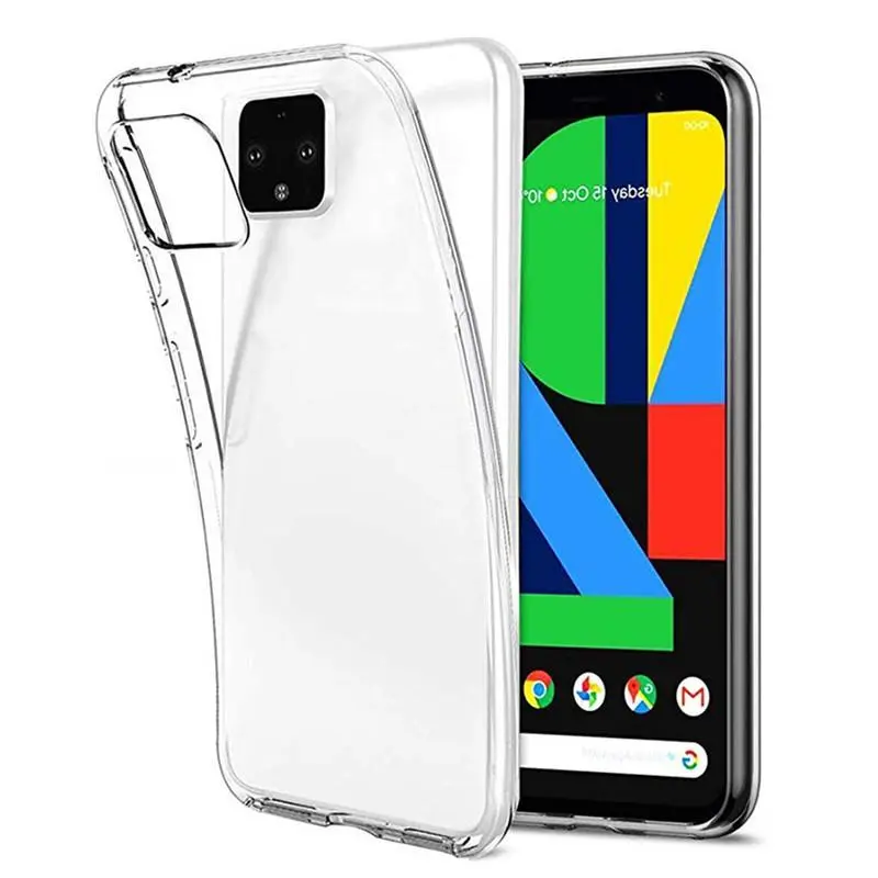 Clear Soft TPU Case For Google Pixel 4 5 3A 3 2 XL Silicone Phone Cover For Google Pixel 4a 5 4A Pixel 4 Pixel 3 Pixel3A XL Case