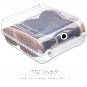 Shoe Stackable Organizer - Gondol KING SIZE BOOT BOX Shoe Box -Storage Container