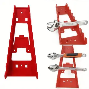 Wall Mounted 9 Slot Wrench Rack, / Plastic Tool Organizer, Garage Workshop Home Wall Storage, Hardware Display Stand