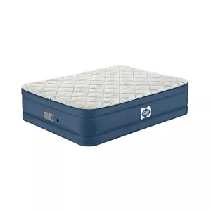 Sealy Air Mattress QUEEN AlwayzAire Tough Guard Duvet Top Built-in Dual Pump
