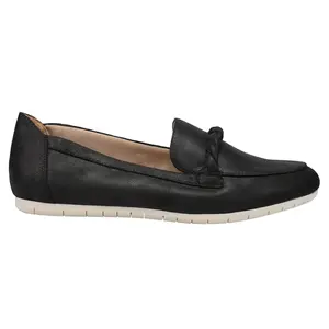 LifeStride Womens Drew Black Loafers Flats Casual - Black