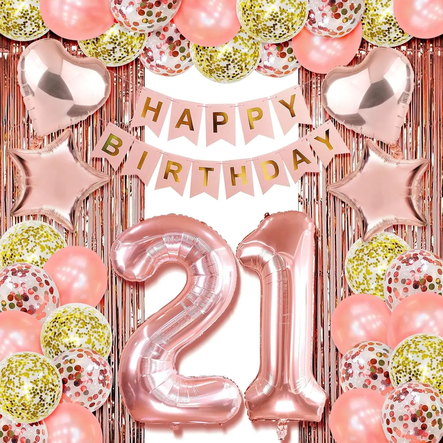 21st birthday decorations for her happy 21st birthday decorations for women 21 birthday decorations for women 21 year old girl birthday decorations Rose  twenty one birthday Party Decor