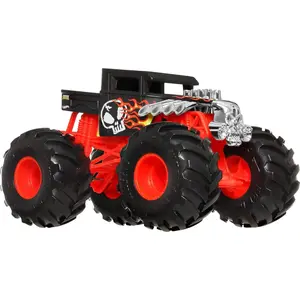 Hot Wheels Monster Trucks, Oversized Monster Truck, 1:24 Scale Die-Cast Toy Truck with Giant Wheels and Cool Designs