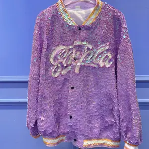 #116 LunaSparkle handmade designer Sequin Color-Changing Jacket