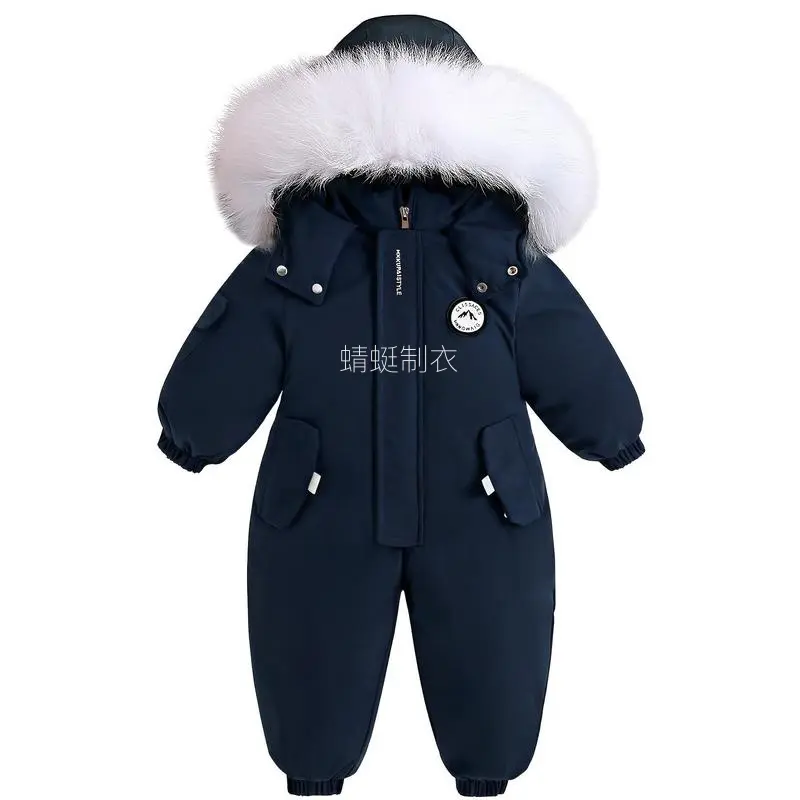 Baby Boys' Winter Regular Jacket, Casual Character Print Polyester Outerwear with Thick Fleece Lining & Fur Trim Hood, 0-3 Years, Long Sleeve, Hand Wash Only, Do Not Dry Clean