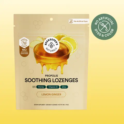 Ginger Lemon Soothing Edible Honey Lozenges, Healthcare Supplement for Immune System Support Natural Healthcare Supplement Natural Supplements