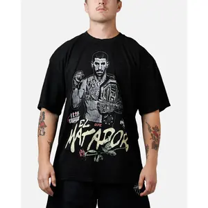 UFC By Culture Kings UFC 250 Ilia Topuria T-Shirt Black Acidwash