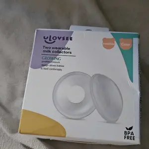 New 2 Pack Wearable Leakproof Nursing Pads, Removable Breast Pads, Portable Reusable Milk Collector, Breastmilk Collector, Simple Suction Pump Adapter