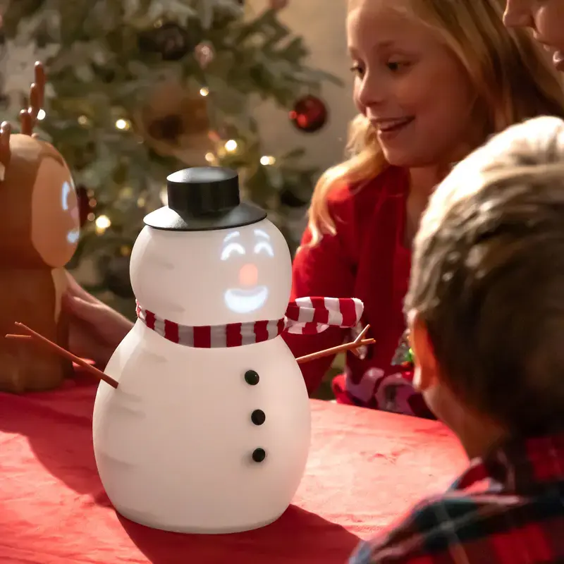 12” Animated Talking Snowman, Light Up Projector Face, Christmas Songs, Jokes & Funny Expressions