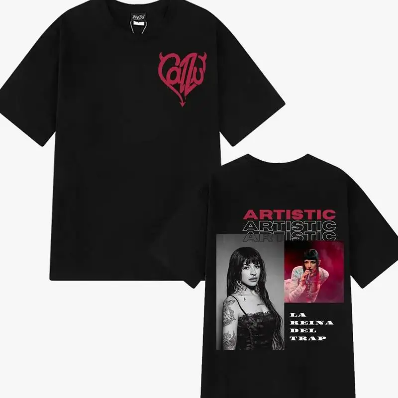 Singer Cazzu Tour 2025 Tee Shirt Men Women Fashion T-shirt Summer Casual Hip-hop, Full Color Graphic Cazzu Tee, Full Size, Spanish Quote Shirt, Casual Streetwear Unisex Top, Vintage Mexican Streetwear Unisex Shirt