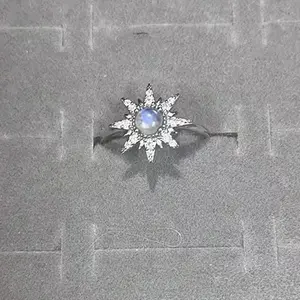 Natural Moonstone S925 Antique Ring
