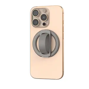 2026 New Magnetic Phone Stand Silicone Wristband Style Handheld Compact Portable Foldable Multi Angle Adjustable Desktop