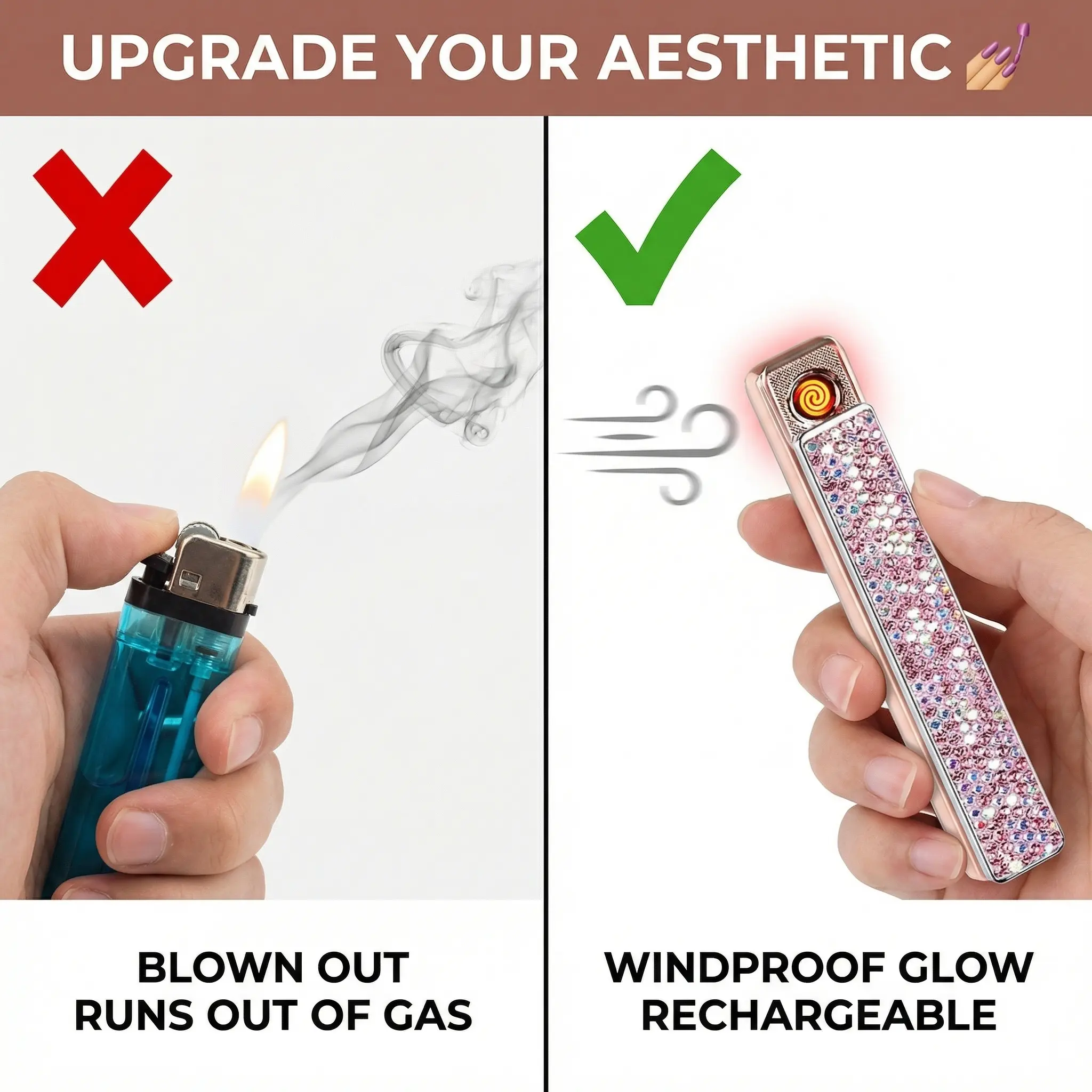 can you use electric lighter for cigarettes Spark Battery Life Windproof USB Arc Lighter Slim