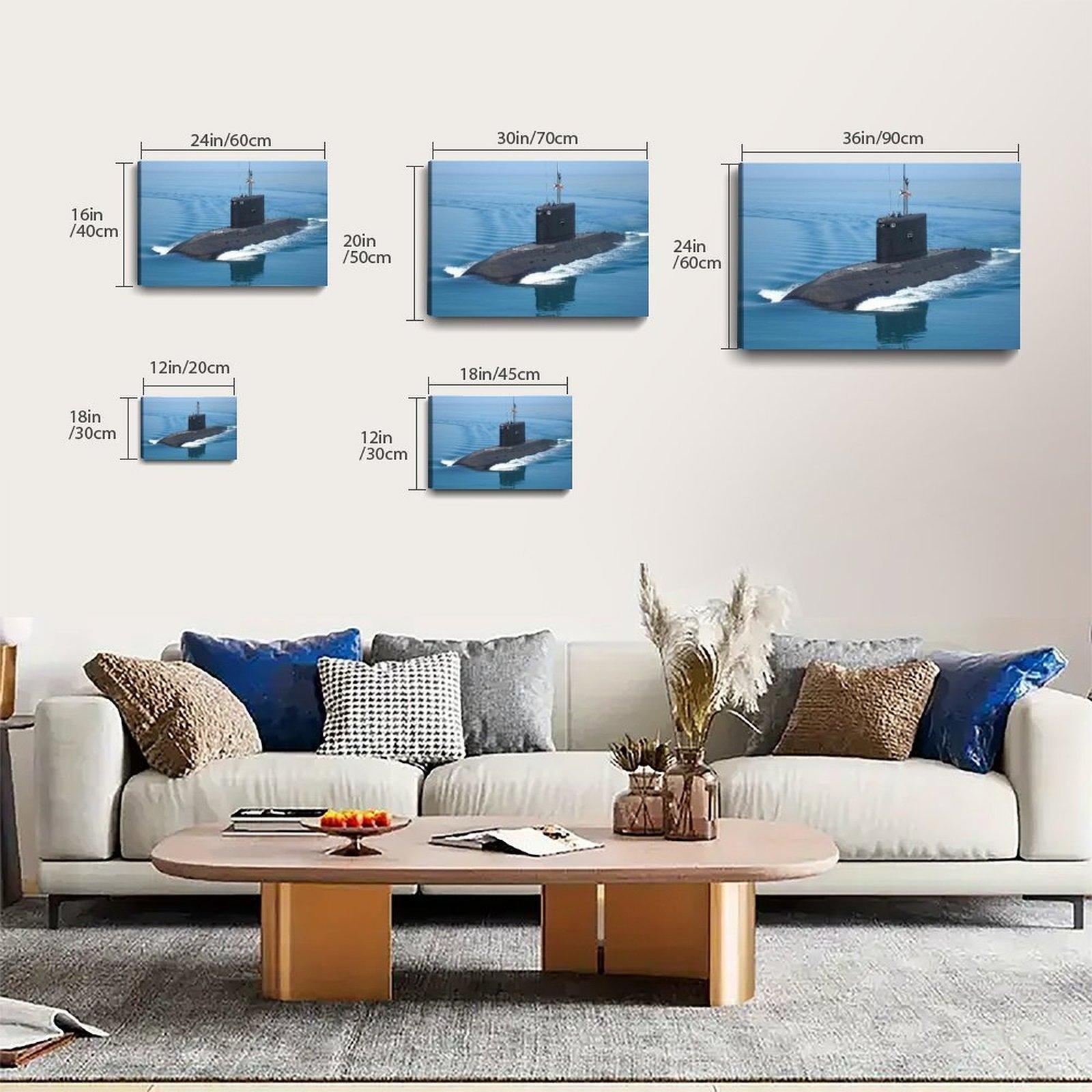 Military Submarines Poster for Russian Submarine B-237 Poster Decorative Painting Canvas Wall Art Picture Print Modern Family Bedroom Decor